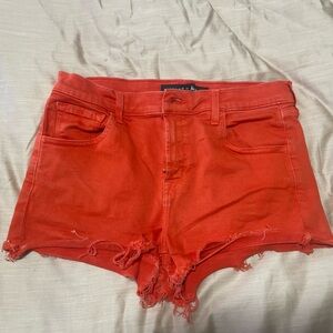 J Brand Red Jean Shorts